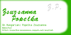 zsuzsanna popelka business card